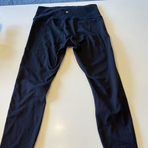 Lululemon Full Length Black Wunder Under Size 10